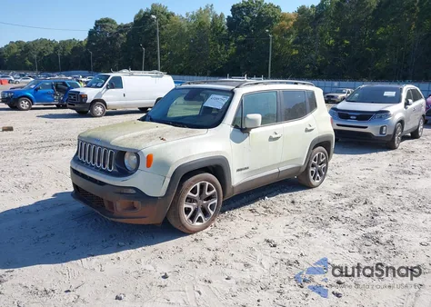 2016 Jeep Renegade Latitude из США, поврежденный, VIN ZACCJABT8GPD79793